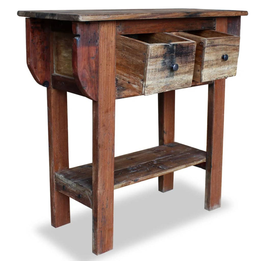Wandtafel 80X35X80 Cm Massief Gerecycled Hout
