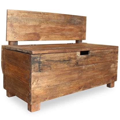 Bank 86X40X60 Cm Massief Gerecycled Hout