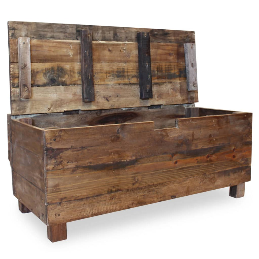 Bank 86X40X60 Cm Massief Gerecycled Hout