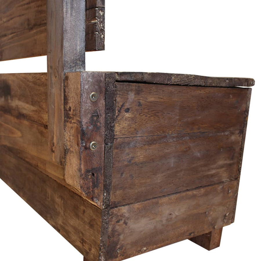 Bank 86X40X60 Cm Massief Gerecycled Hout