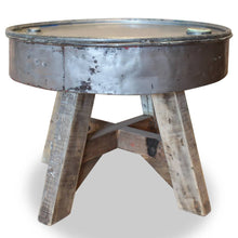 Salontafel 60X45 Cm Gerecycled Hout Zilver