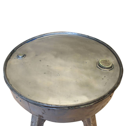 Salontafel 60X45 Cm Gerecycled Hout Zilver