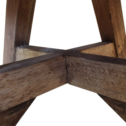 Salontafel 60X45 Cm Gerecycled Hout Zilver