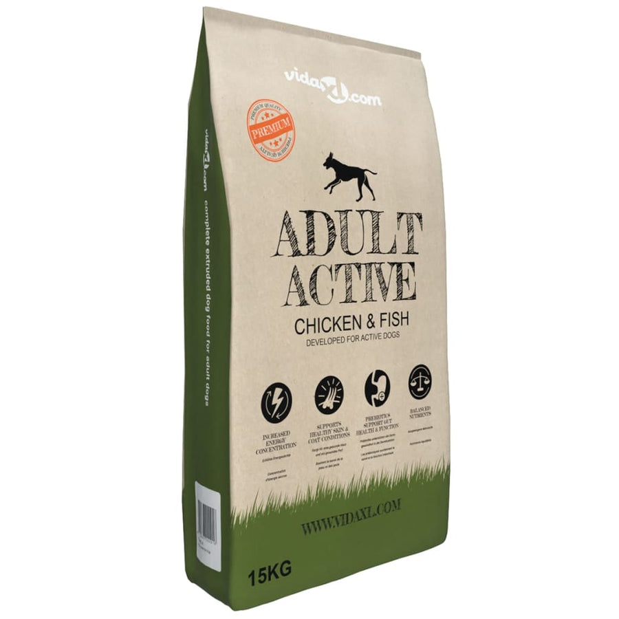 Premium Hondenvoer Droog Adult Active Chicken & Fish 15Kg 15 kg