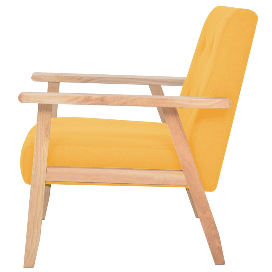 Fauteuil Stof Geel