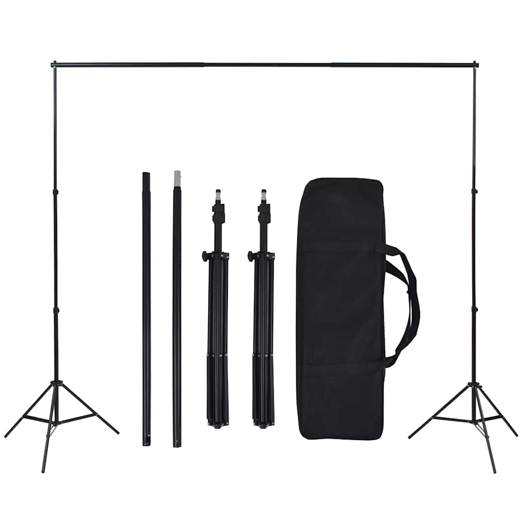 Fotostudioset Met Opnametafel, Lampen En Achtergronden