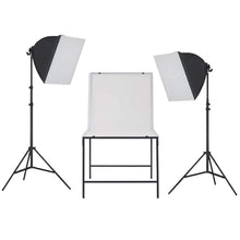 Fotostudioset Met Softboxlampen En Opnametafel
