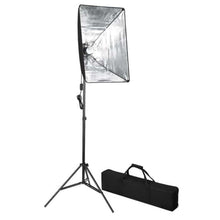 Fotostudioset Met Softboxlampen En Opnametafel