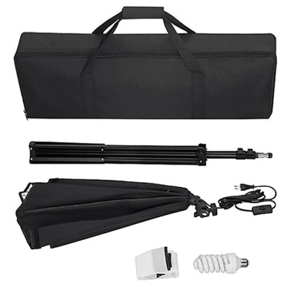 Fotostudioset Met Softboxlampen En Opnametafel