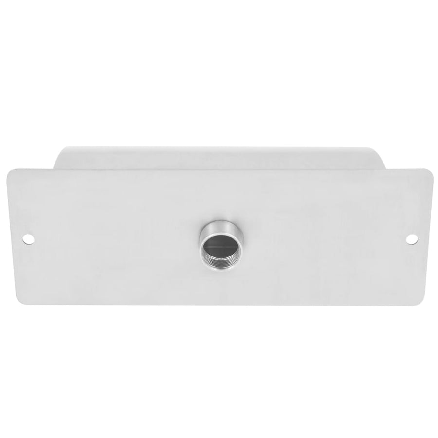 Zwembadfontijn 30X9X26 Cm Roestvrij Staal Zilverkleurig