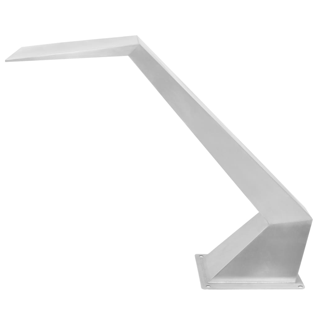 Zwembadfontein 64X30X52 Cm Roestvrij Staal Zilverkleurig