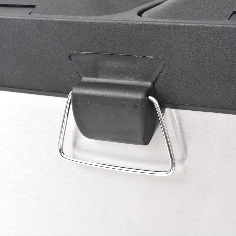 Pedaalemmer Voor Recycling 36 L Roestvrij Staal 2 x 18 l