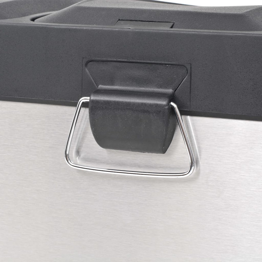 Pedaalemmer voor recycling 54 L roestvrij staal 3 x 18 l