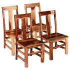 Eetkamerstoelen 4 st massief hout 44x54x100 cm