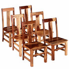 Eetkamerstoelen 6 st massief hout 44x54x100 cm