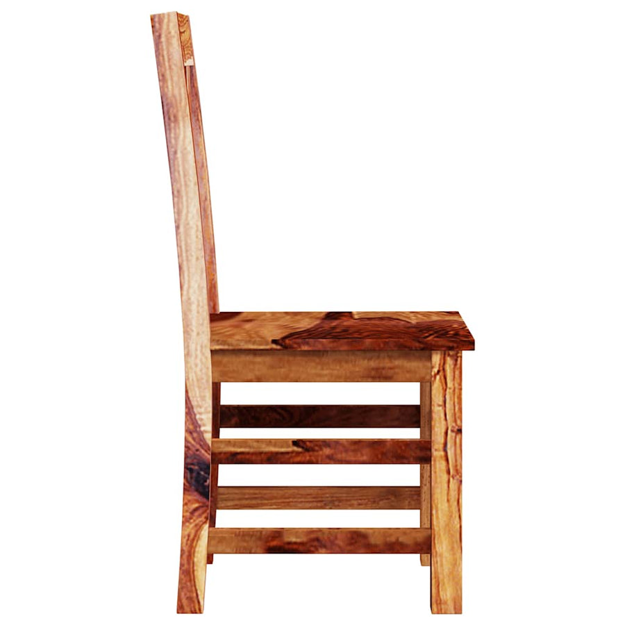 Eetkamerstoelen 6 st massief hout