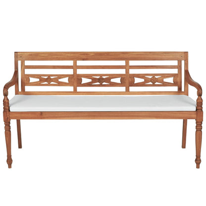 Bank Batavia Met Kussens 150 Cm Teakhout
