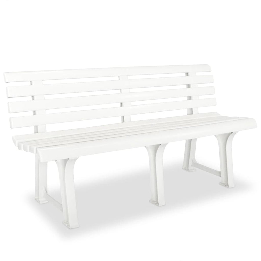Tuinbank 45,5 Cm Kunststof Wit
