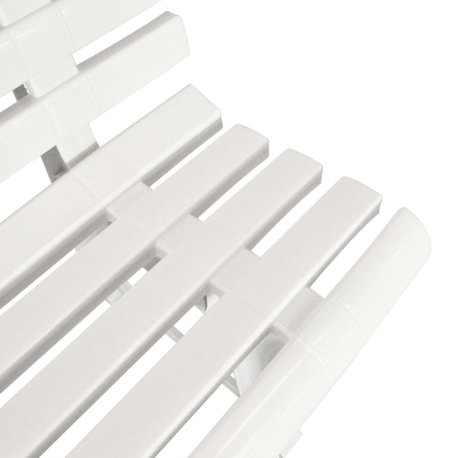 Tuinbank 45,5 Cm Kunststof Wit