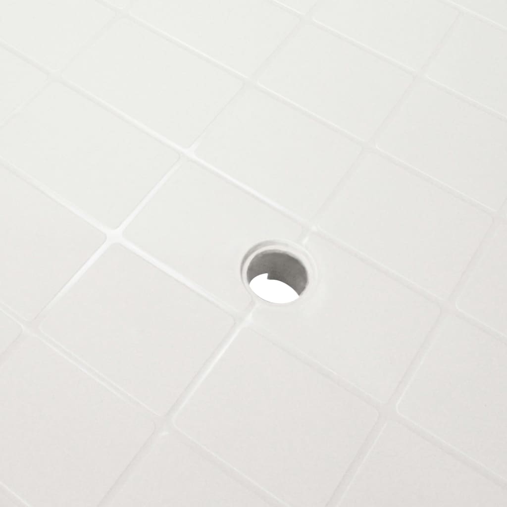 Tuintafel Kunststof 101 x 68 x 72 cm Wit