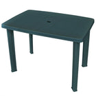 Garden table 101x68x72 cm plastic green
