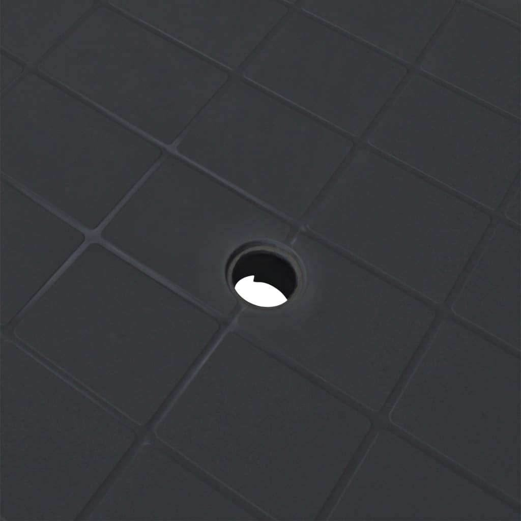 Tuintafel Kunststof 101 x 68 x 72 cm Antraciet