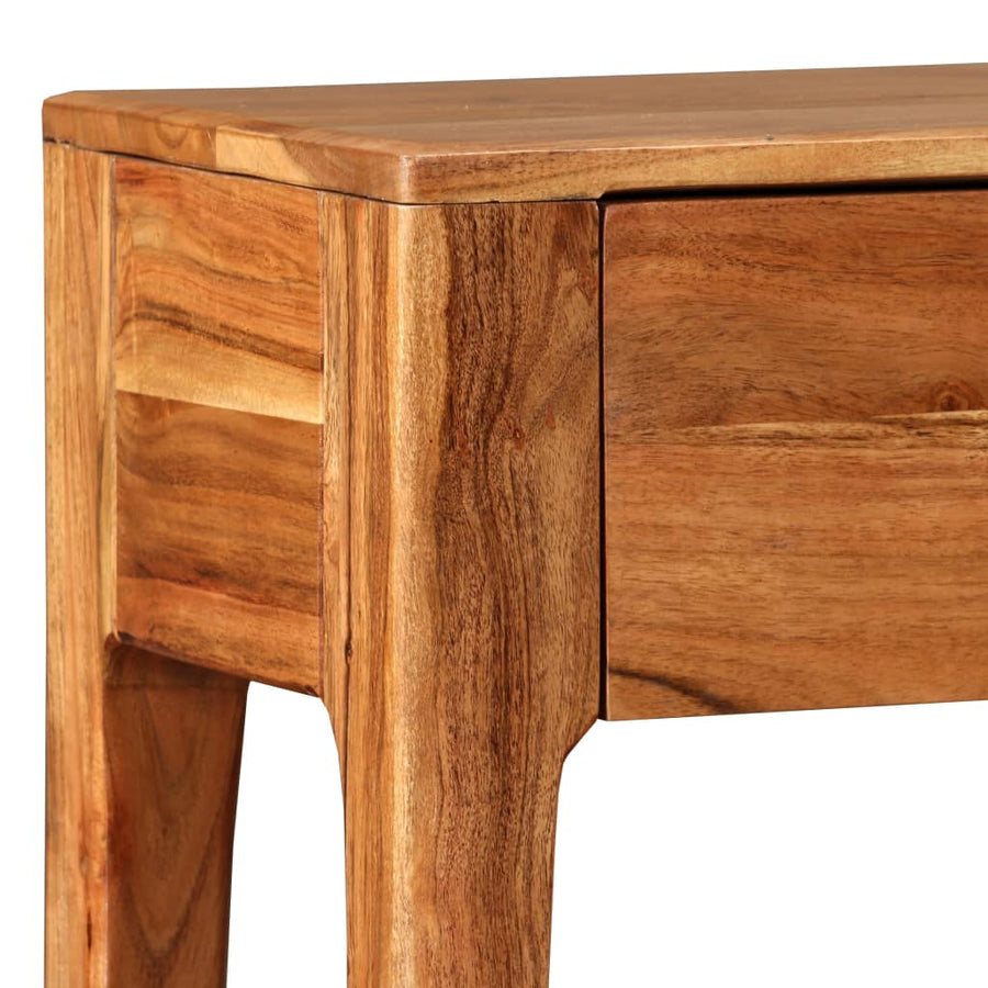 Wandtafel 118x30x80 cm massief hout