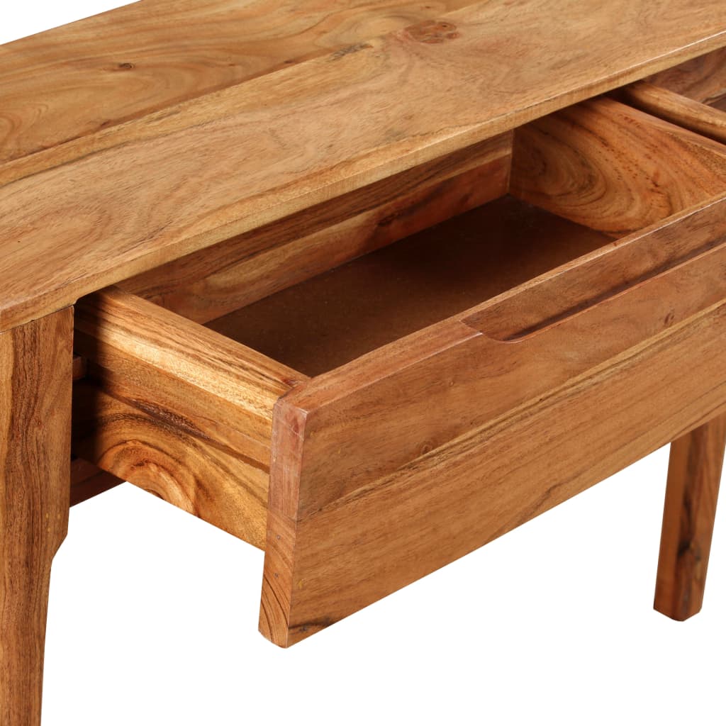 Wandtafel 118x30x80 cm massief hout