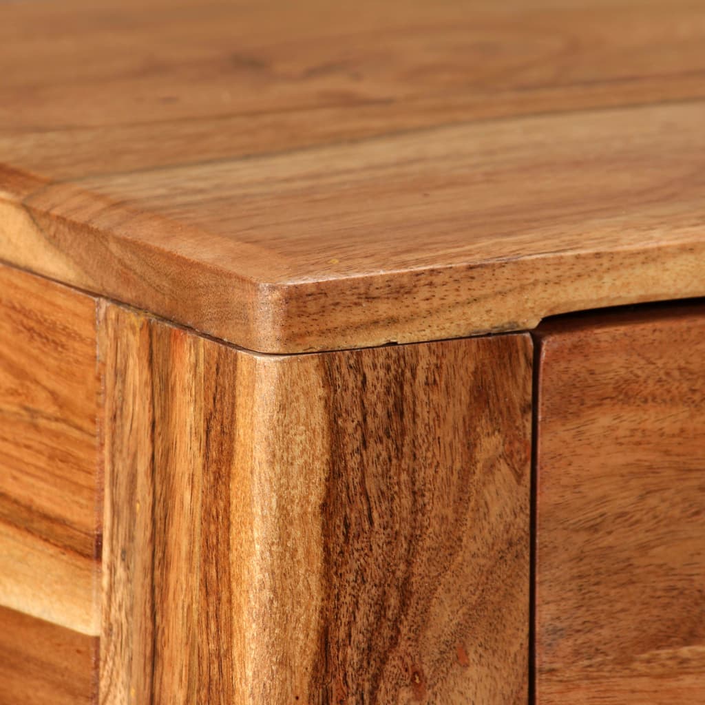 Wandtafel 118x30x80 cm massief hout