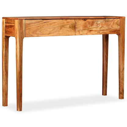 Wandtafel 118x30x80 cm massief hout