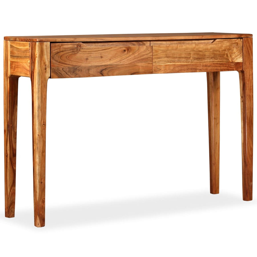 Wandtafel 118x30x80 cm massief hout