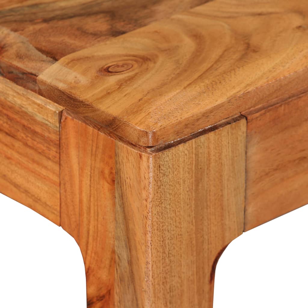 Eettafel 118x60x76 cm massief hout