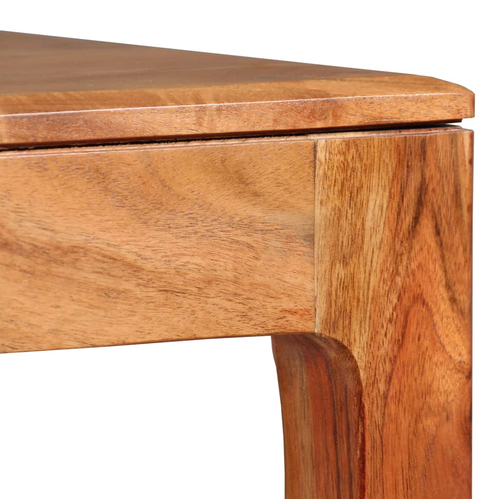 Eettafel 118x60x76 cm massief hout