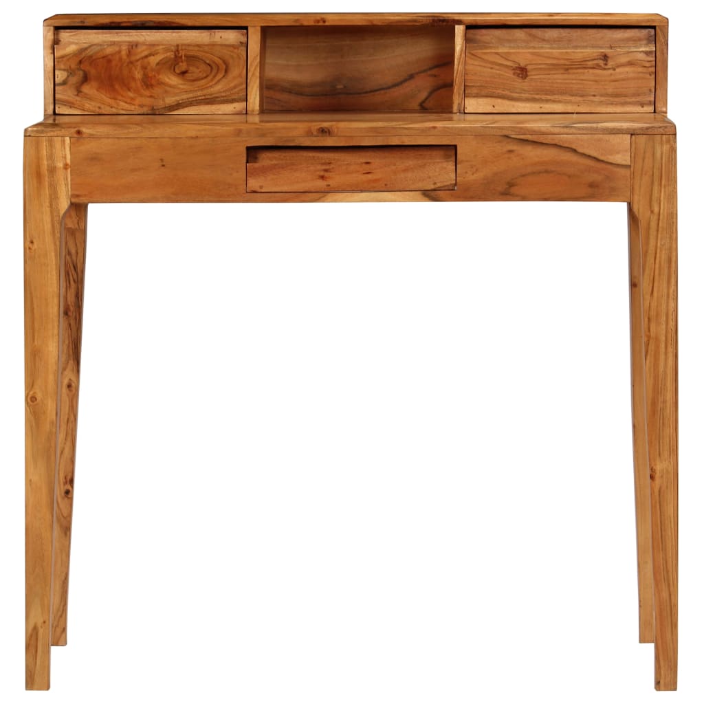 Schrijftafel met lades 88x50x90 cm massief hout
