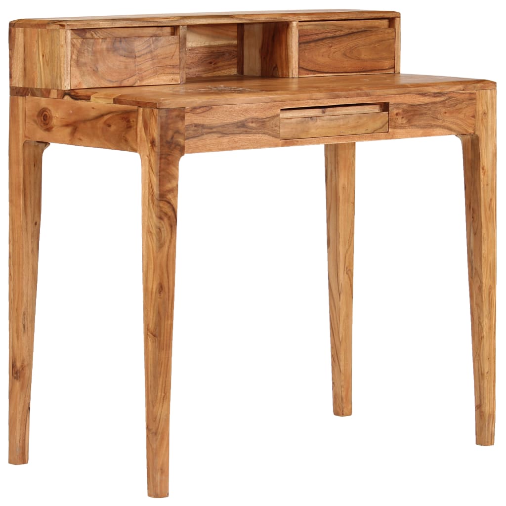 Schrijftafel met lades 88x50x90 cm massief hout