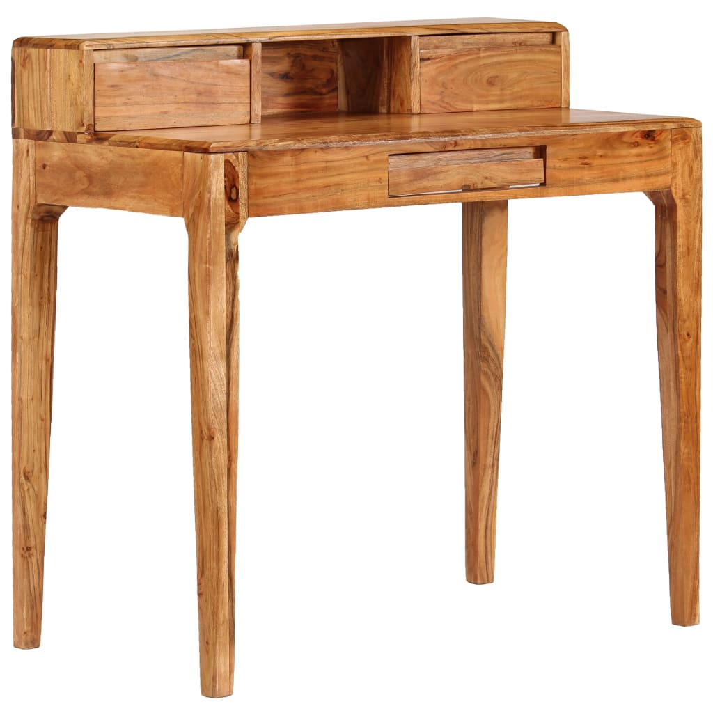 Schrijftafel met lades 88x50x90 cm massief hout