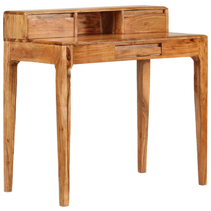 Schrijftafel met lades 88x50x90 cm massief hout