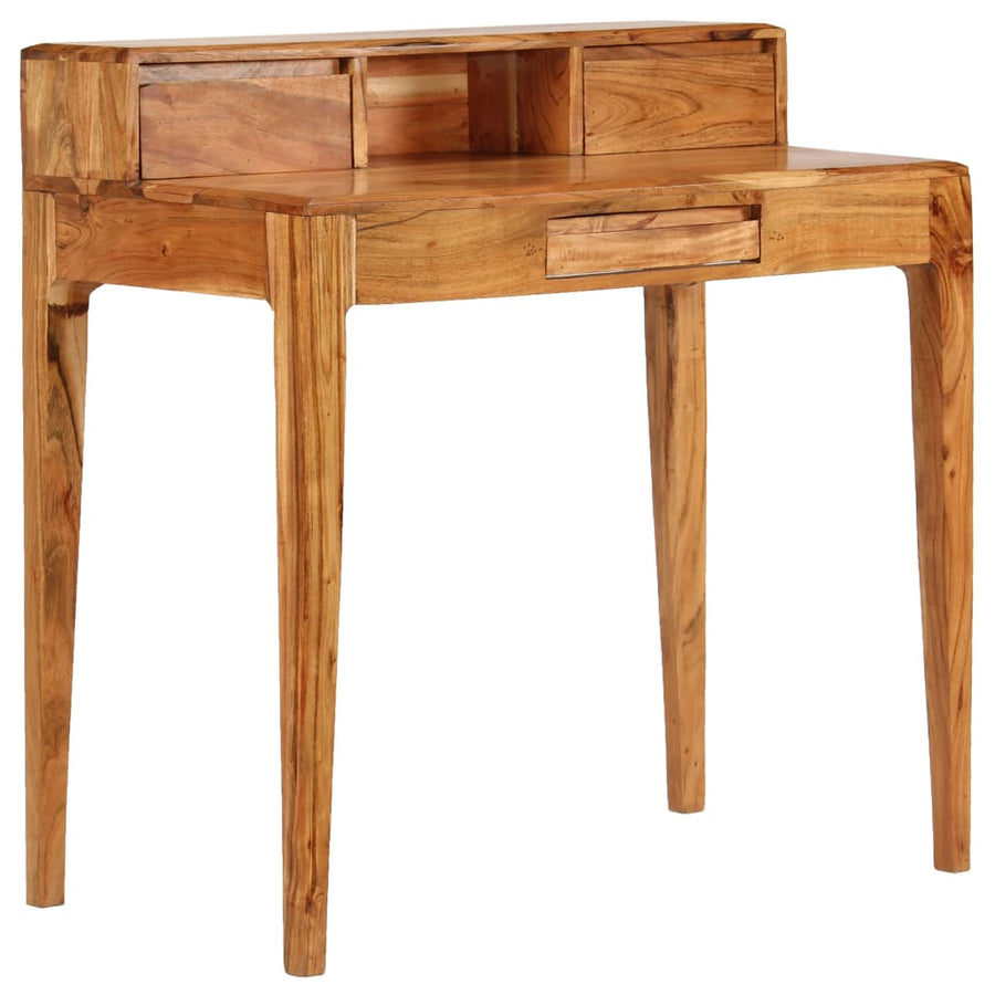 Schrijftafel met lades 88x50x90 cm massief hout
