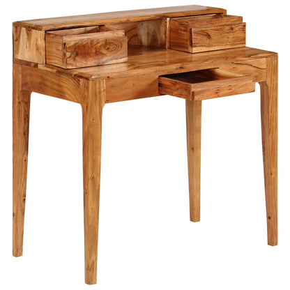 Schrijftafel met lades 88x50x90 cm massief hout
