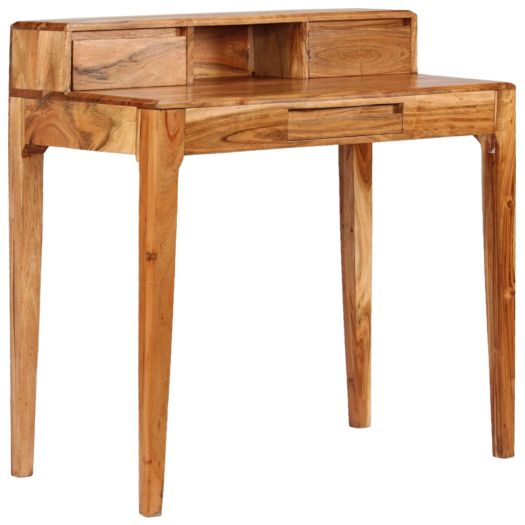 Schrijftafel met lades 88x50x90 cm massief hout
