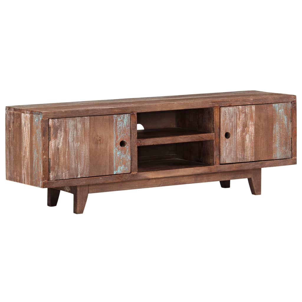 Tv-meubel vintage stijl 118x30x40 cm massief acaciahout
