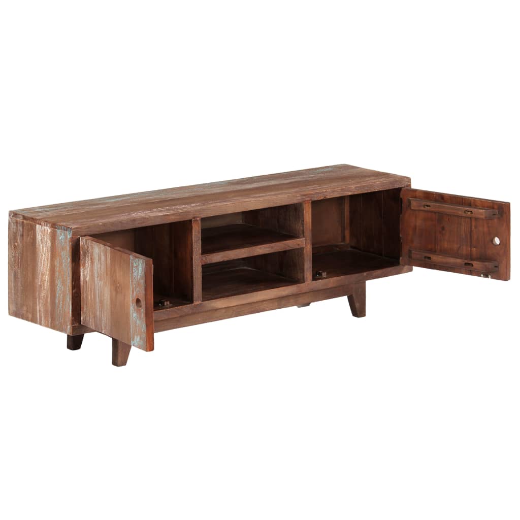 Tv-meubel vintage stijl 118x30x40 cm massief acaciahout