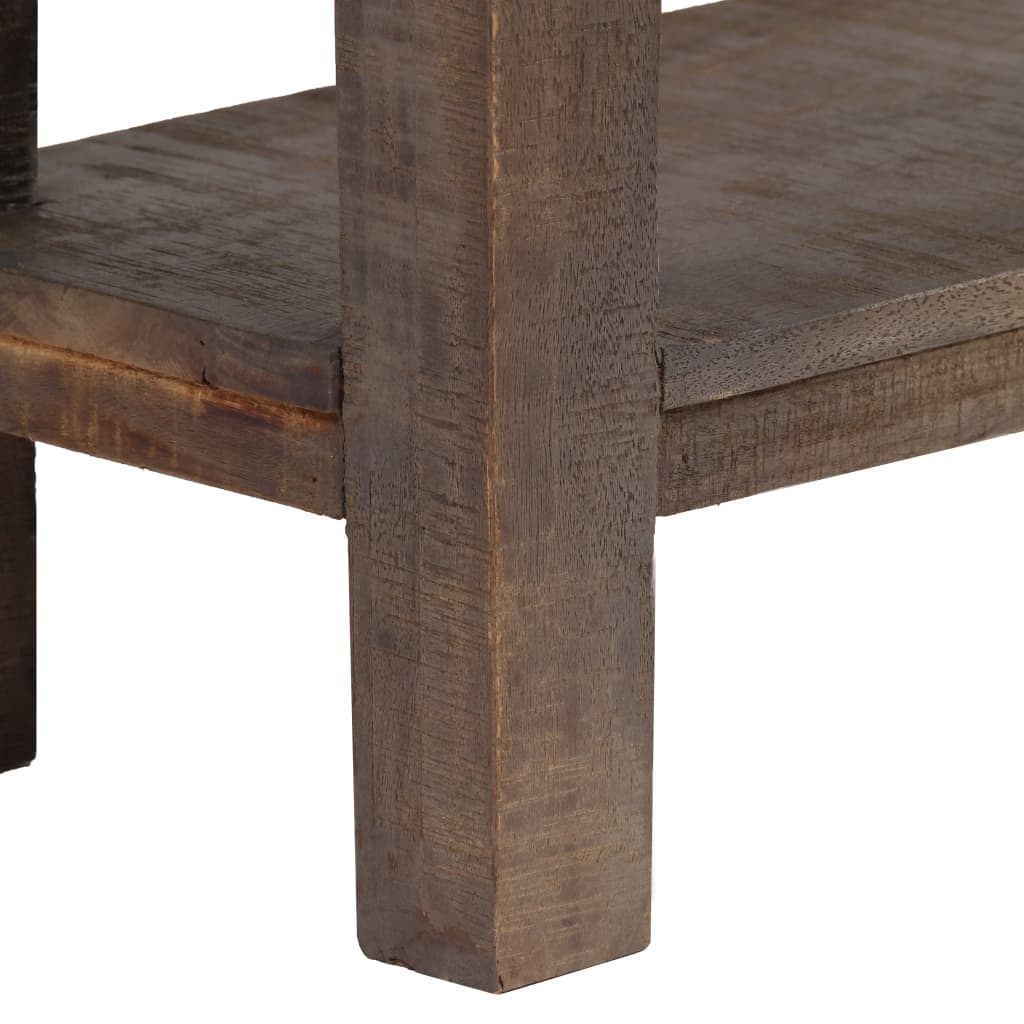 Wandtafel Vintage Stijl 118X30X80 Cm Massief Hout Donkerbruin