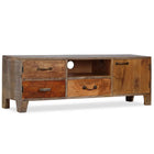 Tv-meubel 118x30x40 cm massief hout vintage