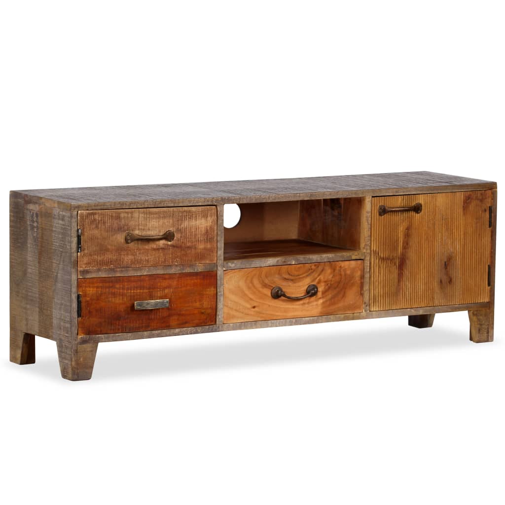 Tv-meubel vintage 118x30x40 cm massief hout