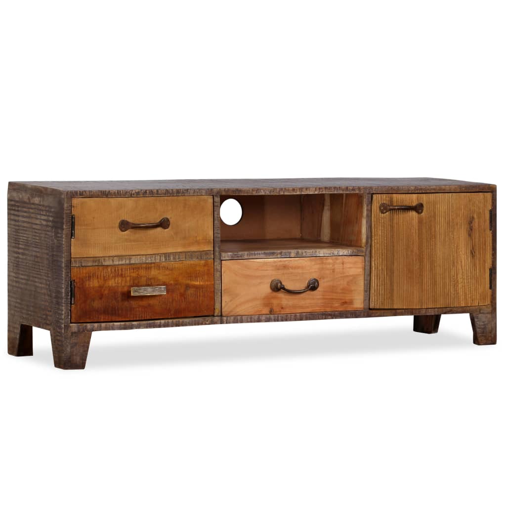 Tv-meubel vintage 118x30x40 cm massief hout