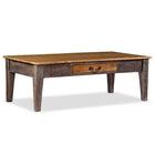 Salontafel massief hout 118x60x40 cm
