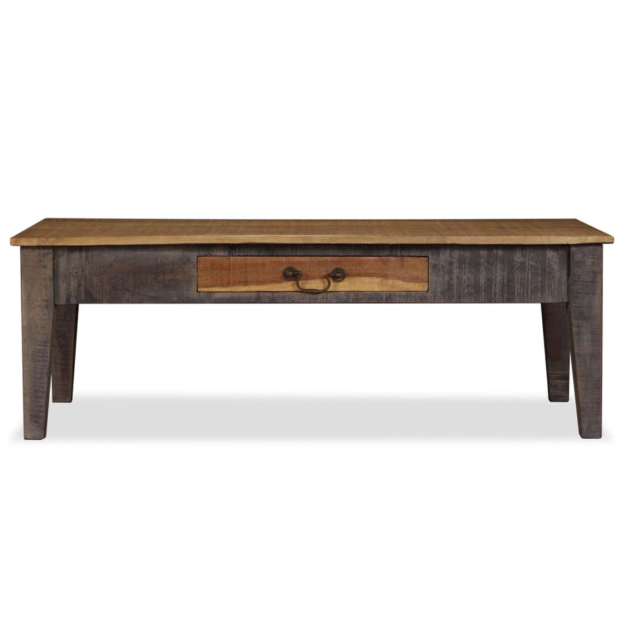 Salontafel vintage stijl 118x60x40 cm massief hout