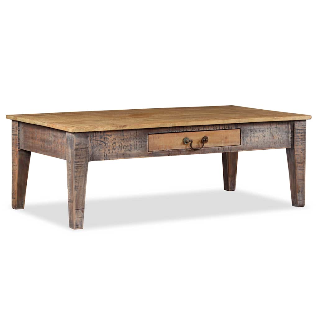 Salontafel vintage stijl 118x60x40 cm massief hout