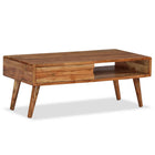 Salontafel massief acaciahout 100x50x40 cm met lade